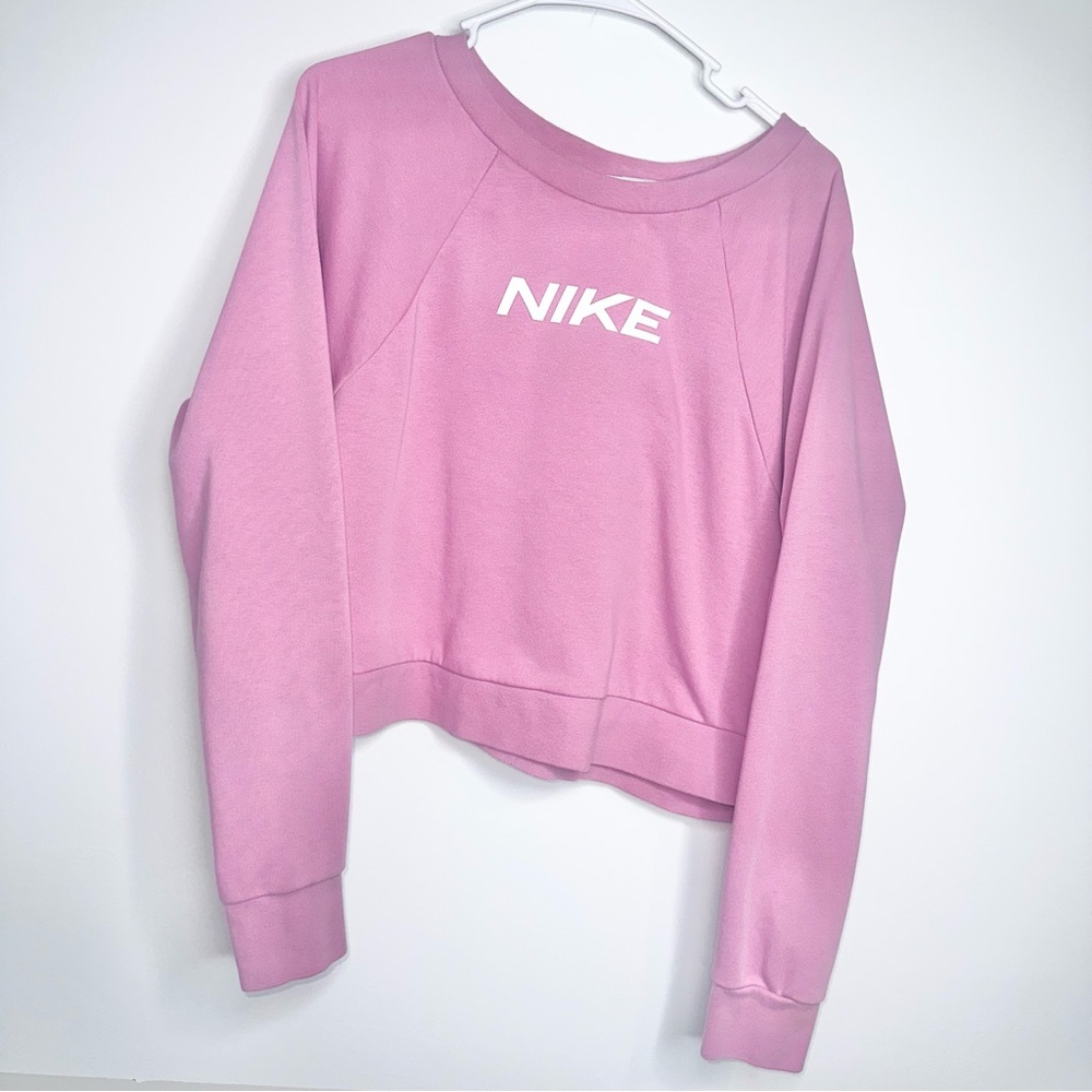 Nike Dri Fit Pink Cropped Sweater!